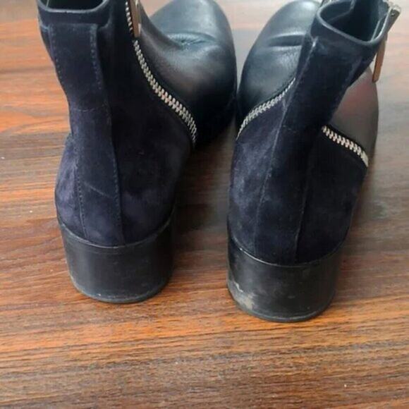 Phillip Lim Women’s Boots Quiet Luxury Minimalist Black Suede Leather Zip Sz 5.5 - Picture 4 of 6